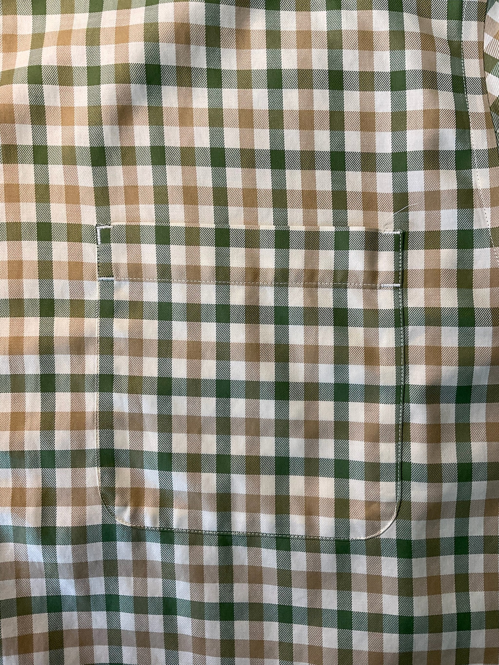 Cabela’s Men’s Short-Sleeve Plaid Button-Up Trail Shirt - Green & Tan (Size XL)