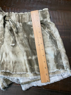 Rewash Women's High-Rise Camo Paperbag Shorts - Size 8