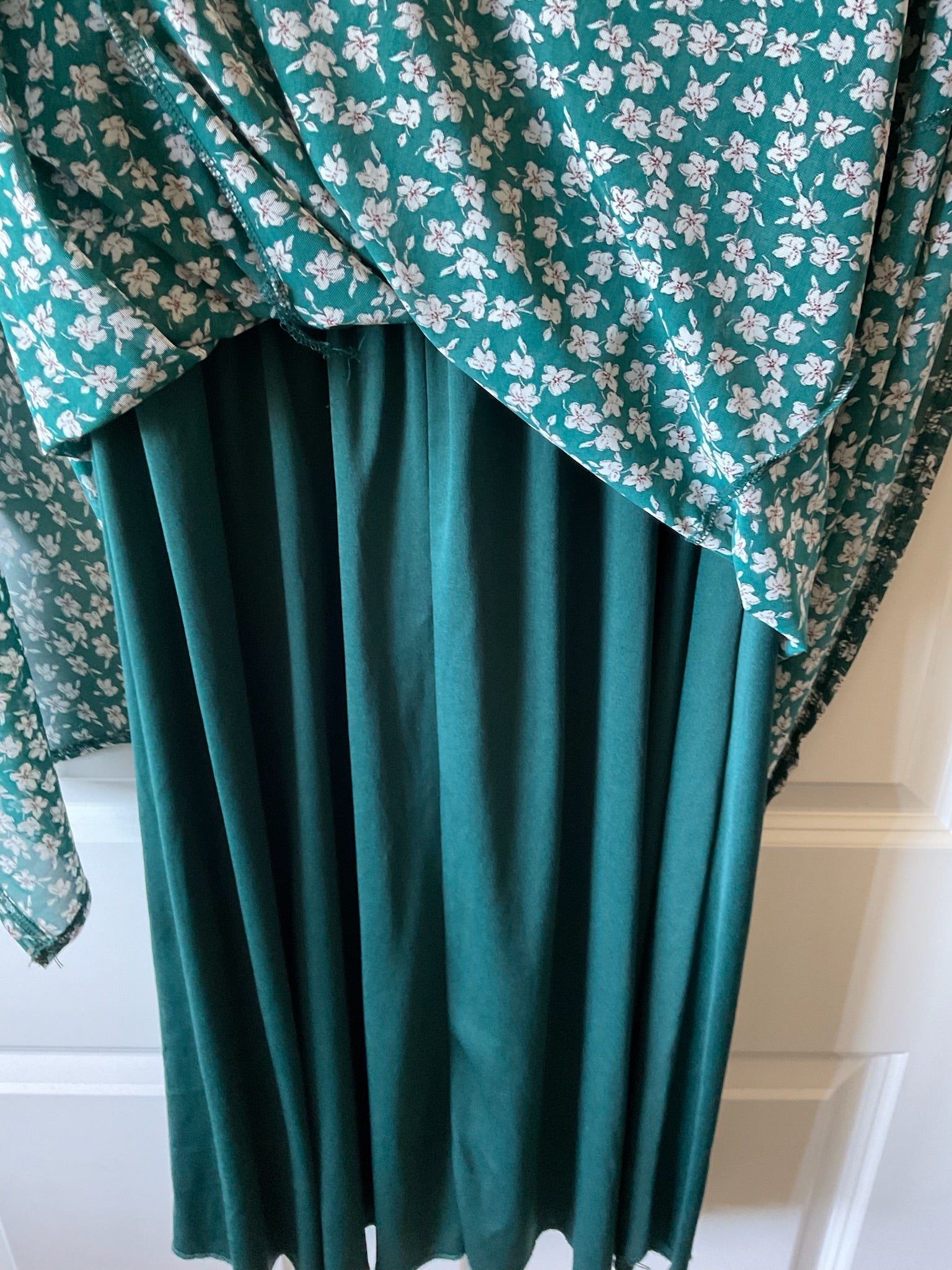 Siren Lily Women's Green Floral Maxi Dress Plus Size P XL  