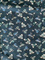 Original Penguin Men's Novelty Shoe Print Short Sleeve Button Up Shirt. Large