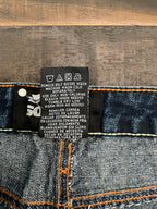 Vintage Squeeze Denim Dark Wash Mini Skirt. Size 1