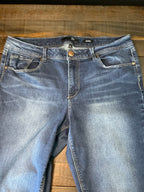 1822 Denim Women's Adrianna High Rise Skinny Jeans - Dark Wash - Size 14