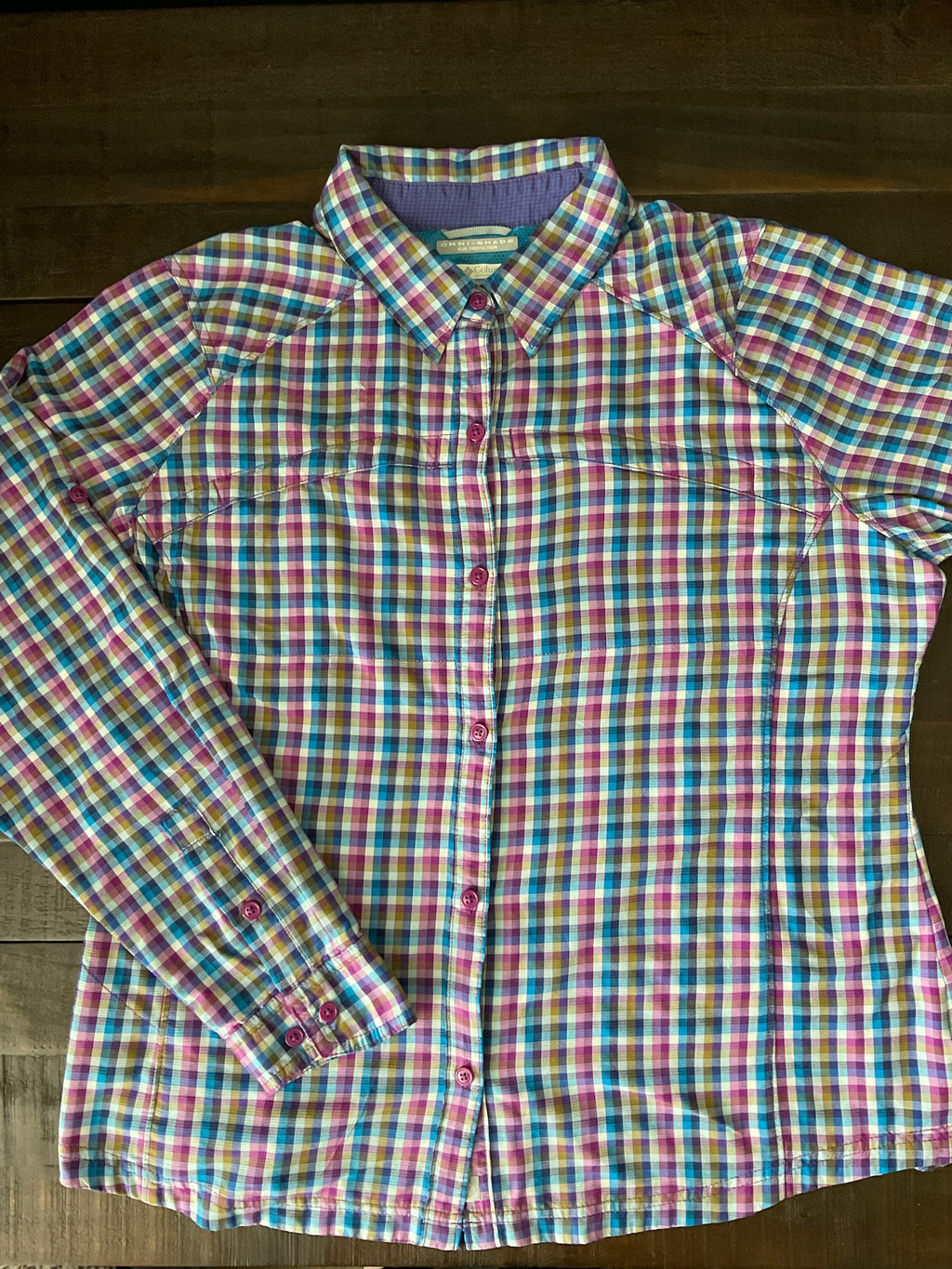 Columbia Women's Silver Ridge Plaid Long Sleeve Outdoor Shirt. XL