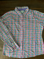 Columbia Women's Silver Ridge Plaid Long Sleeve Outdoor Shirt. XL