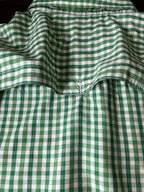 The North Face men's button-up long sleeve shirt Green Plaid. Size Medium