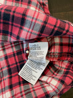 American Eagle Women's  Long Sleeve Button Up Flannel  Red  Black Plaid.  Medium