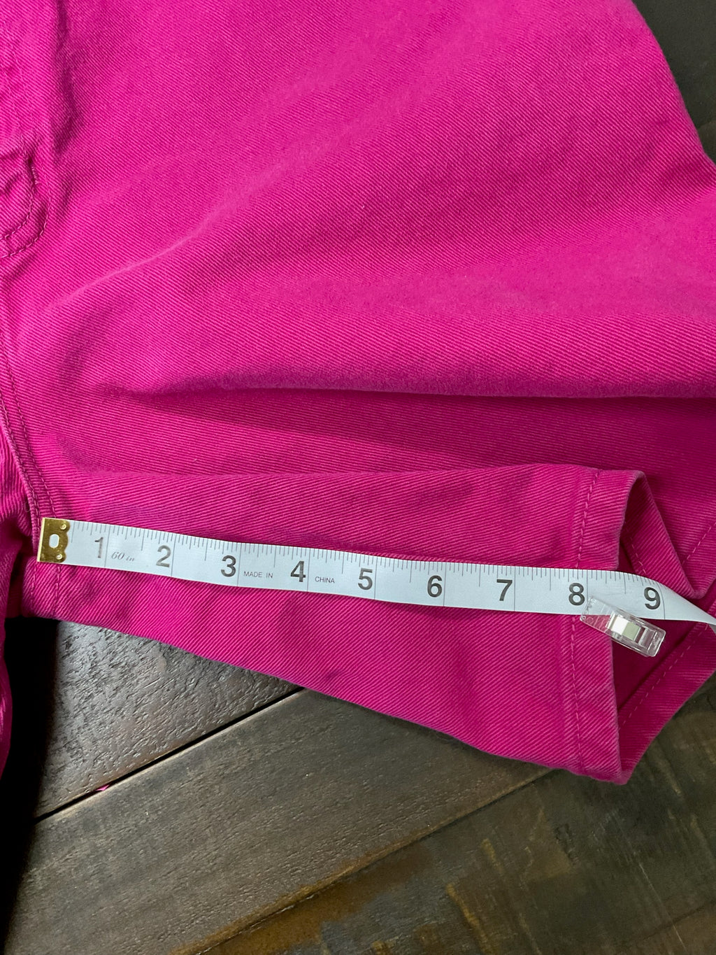 Vintage 80s 90s Sears Pink Denim Shorts Women’s 16 Made in USA High Rise Mom