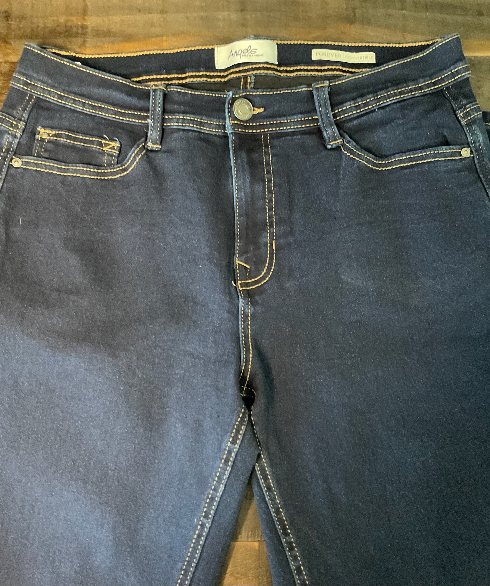 Angels Forever Young Women's Mid Rise Skinny Jeans - Dark Wash - Size 10 (NWOT)