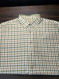 Cabela’s Men’s Short-Sleeve Plaid Button-Up Trail Shirt - Green & Tan (Size XL)