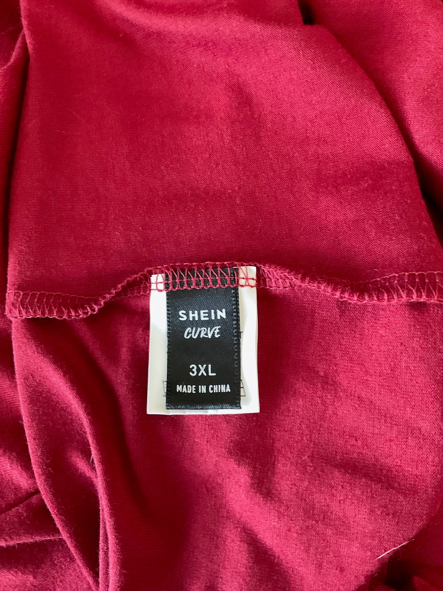 SHEIN Curve Plus Size 3X Red Spaghetti Strap Maxi Dress with Pockets