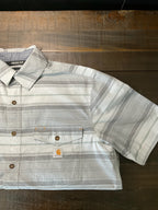 Carhartt Men’s Rugged Flex Relax Fit Lightweight Plaid Shirt - Gray. Medium)