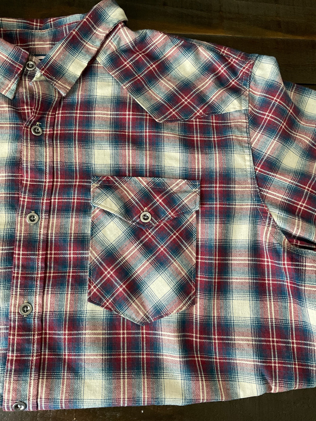 Wrangler Men's Classic Plaid Long Sleeve Western Shirt - X Large