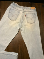 Levi's Women's 505 Straight Leg Light Wash Jeans - Size 6M 