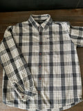 Hurley Men's Plaid Flannel Button Up Shirt.  Medium 