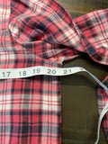 American Eagle Women's  Long Sleeve Button Up Flannel  Red  Black Plaid.  Medium