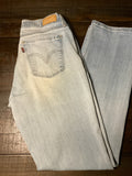 Levi's Women's 505 Straight Leg Light Wash Jeans - Size 6M 