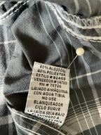 BKE Men's Plaid and Stripe Western Pearl Snap Long Sleeve Shirt. Size Large