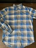 Gap Men's Lived-In Plaid Pearl Snap Button Up Shirt. Size M 