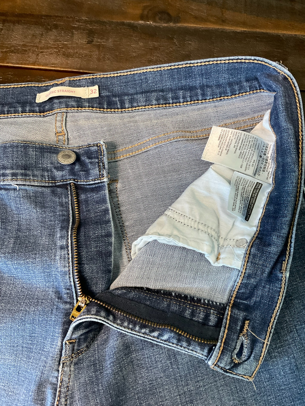 Levi's Women's Straight Leg Jeans - Medium Wash - Size 14M