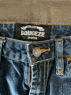 Vintage Squeeze Denim Dark Wash Mini Skirt. Size 1