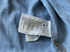 HM Women's Long Sleeve Button Up Shirt Light Wash Denim Size X Small