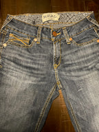 Ariat Women's Goldie Dark Denim Straight Leg Jeans - Size 27R / 10