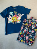 Nickelodeon Sponge Bob Square Pants Adult Pajama's Shirt and Bottom Set