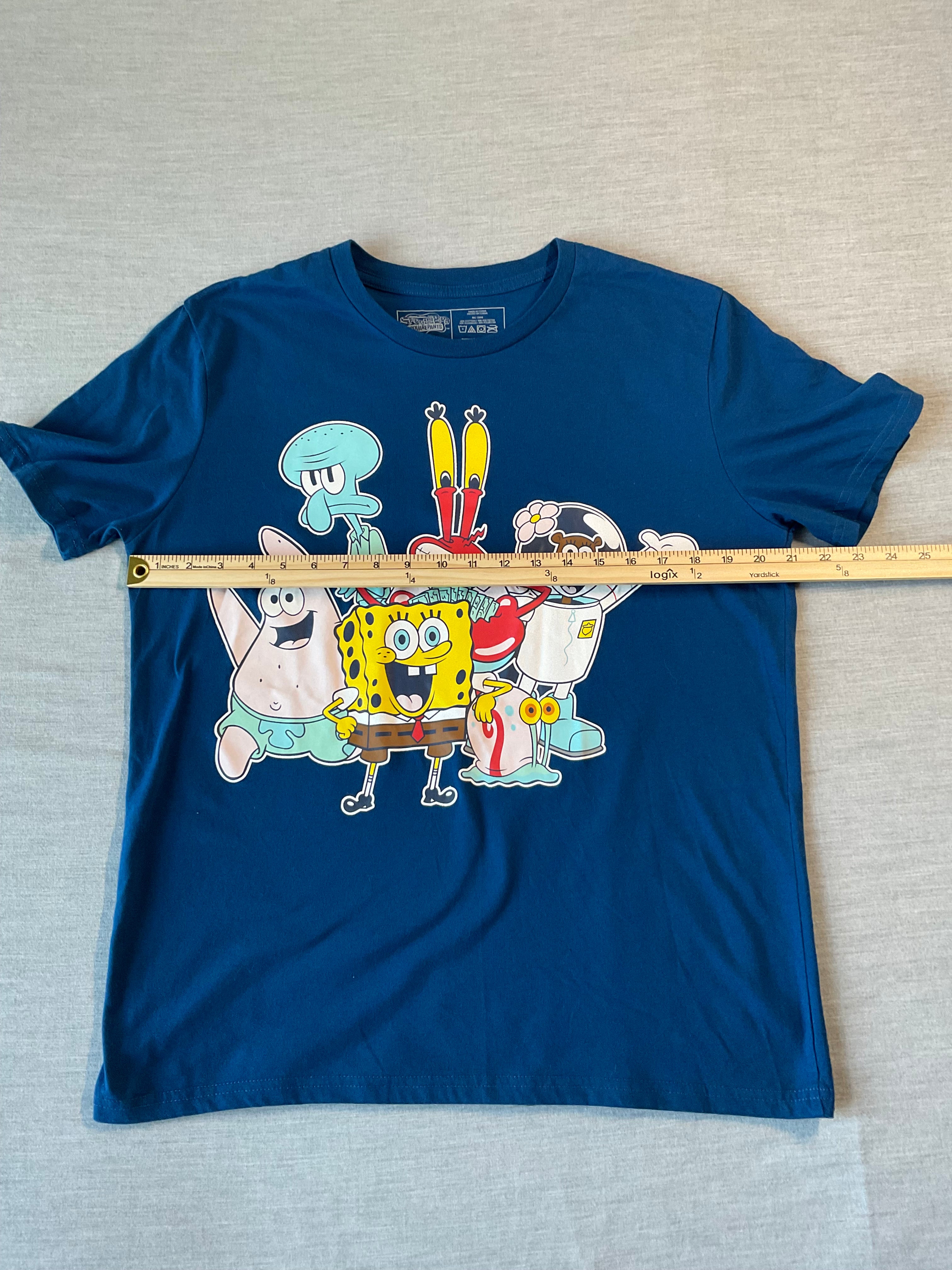 Nickelodeon Sponge Bob Square Pants Adult Pajama's Shirt and Bottom Set