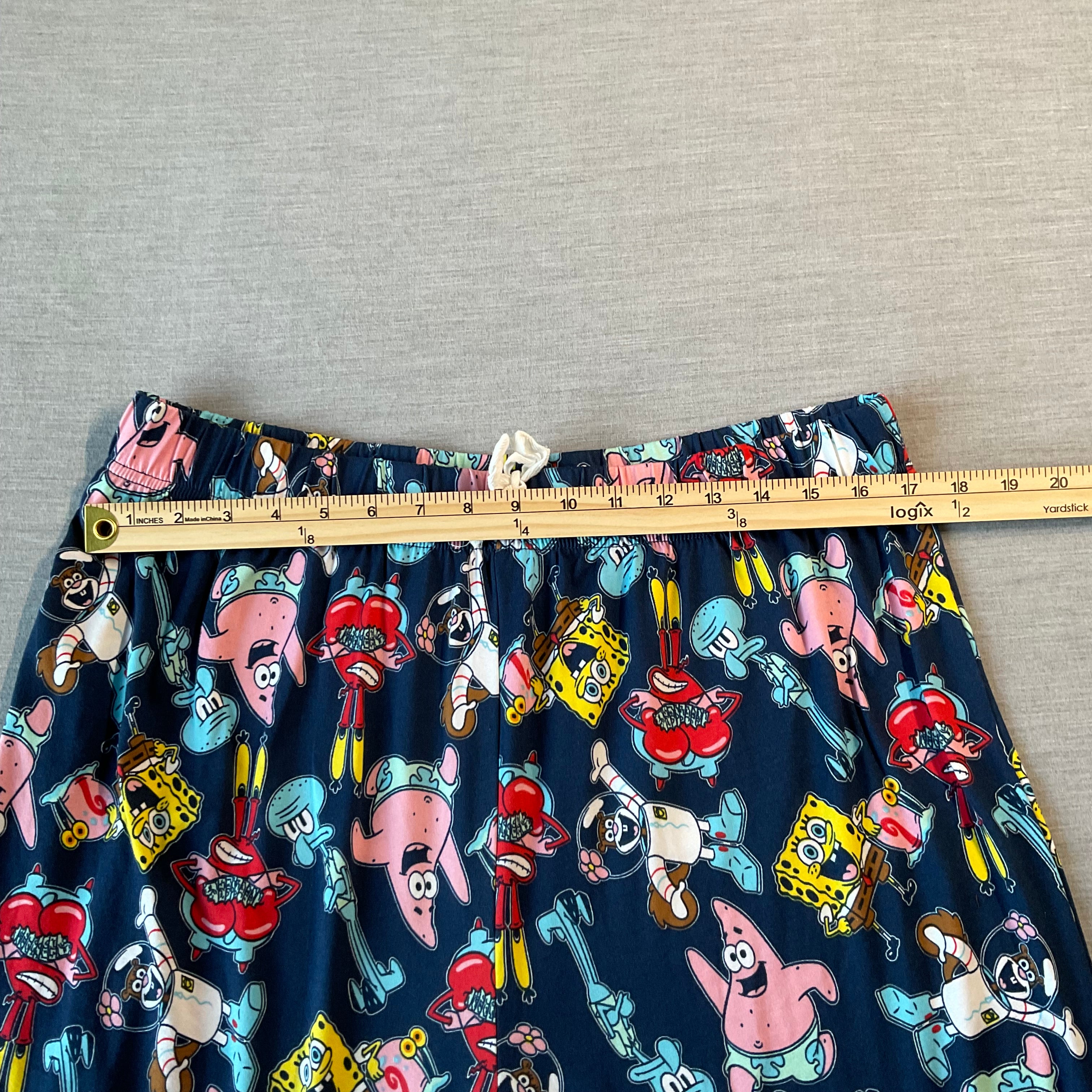 Nickelodeon Sponge Bob Square Pants Adult Pajama's Shirt and Bottom Set