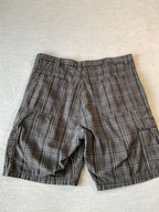 Wrangler Men's Shorts Dark Gray and Black Plaid Size 38