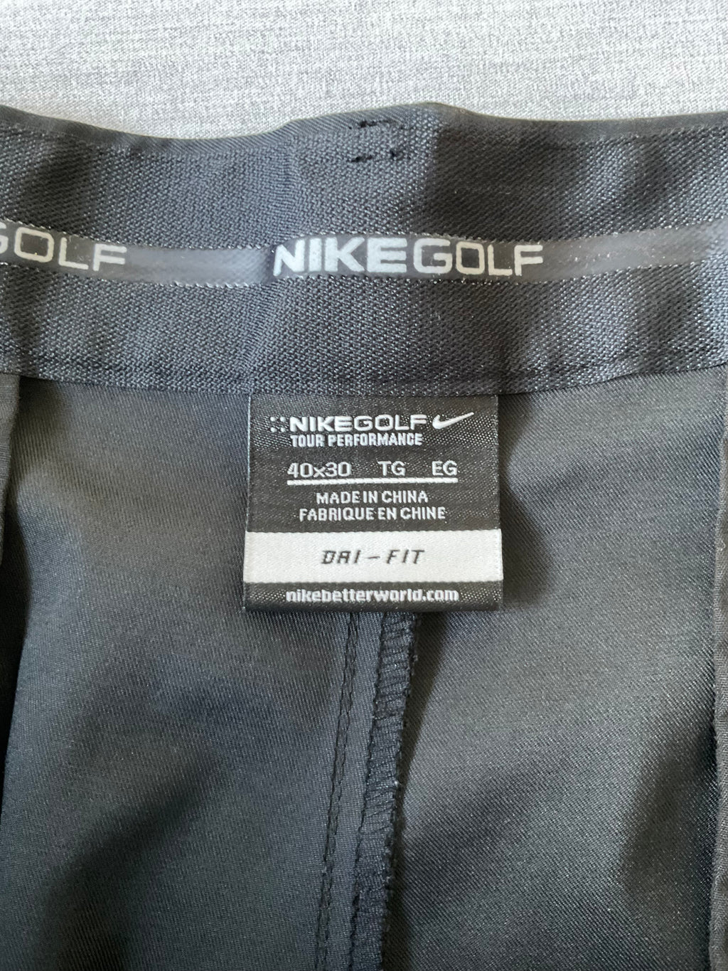 Nike Golf Dri Fit Men's Black Pants 40