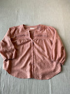 Lauren Conrad Women's Dusty Rose Woven Blouse XL