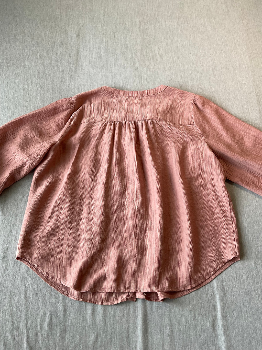 Lauren Conrad Women's Dusty Rose Woven Blouse XL