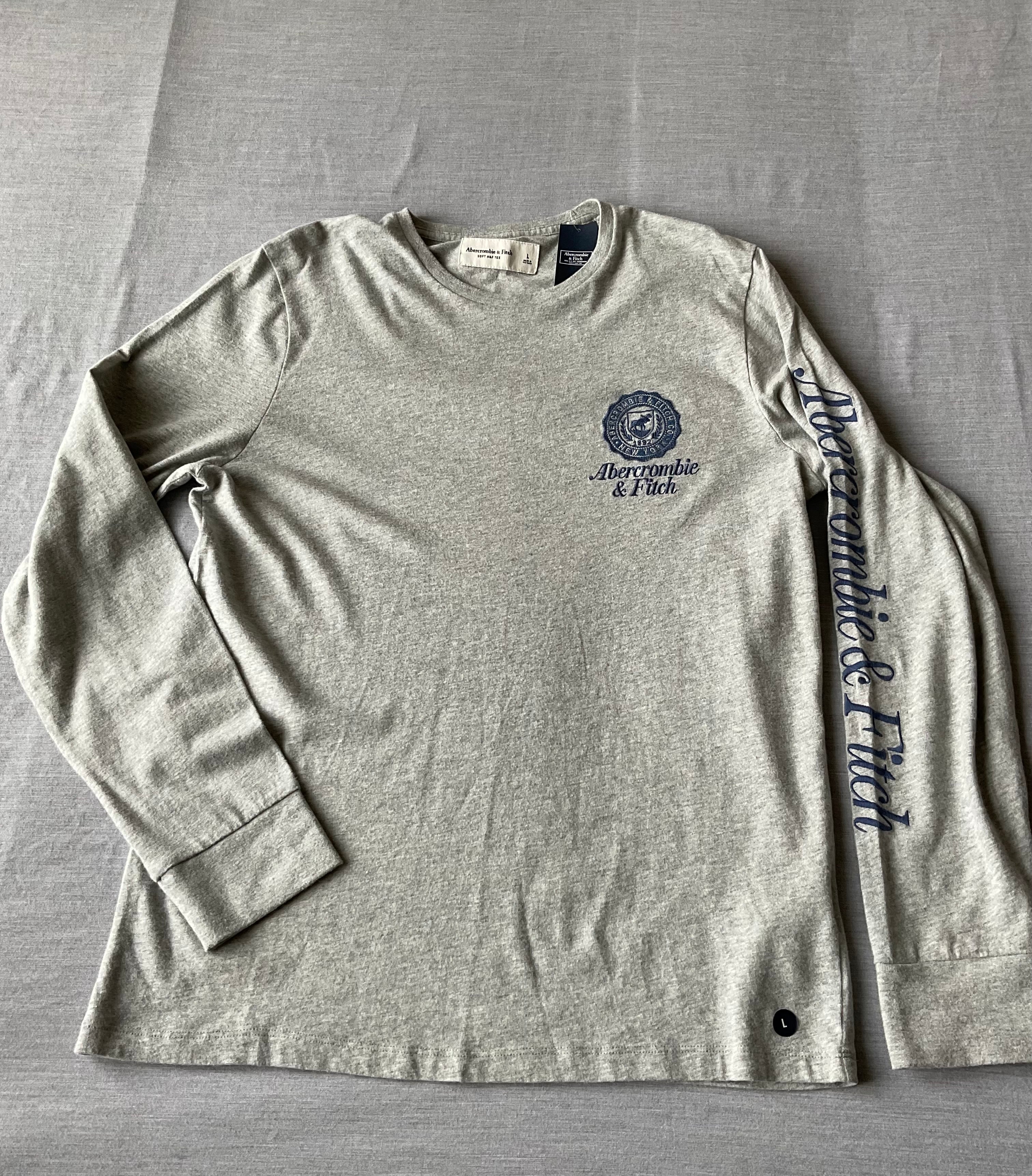 Abercrombie Fitch Men's Soft Long Sleeve Shirt