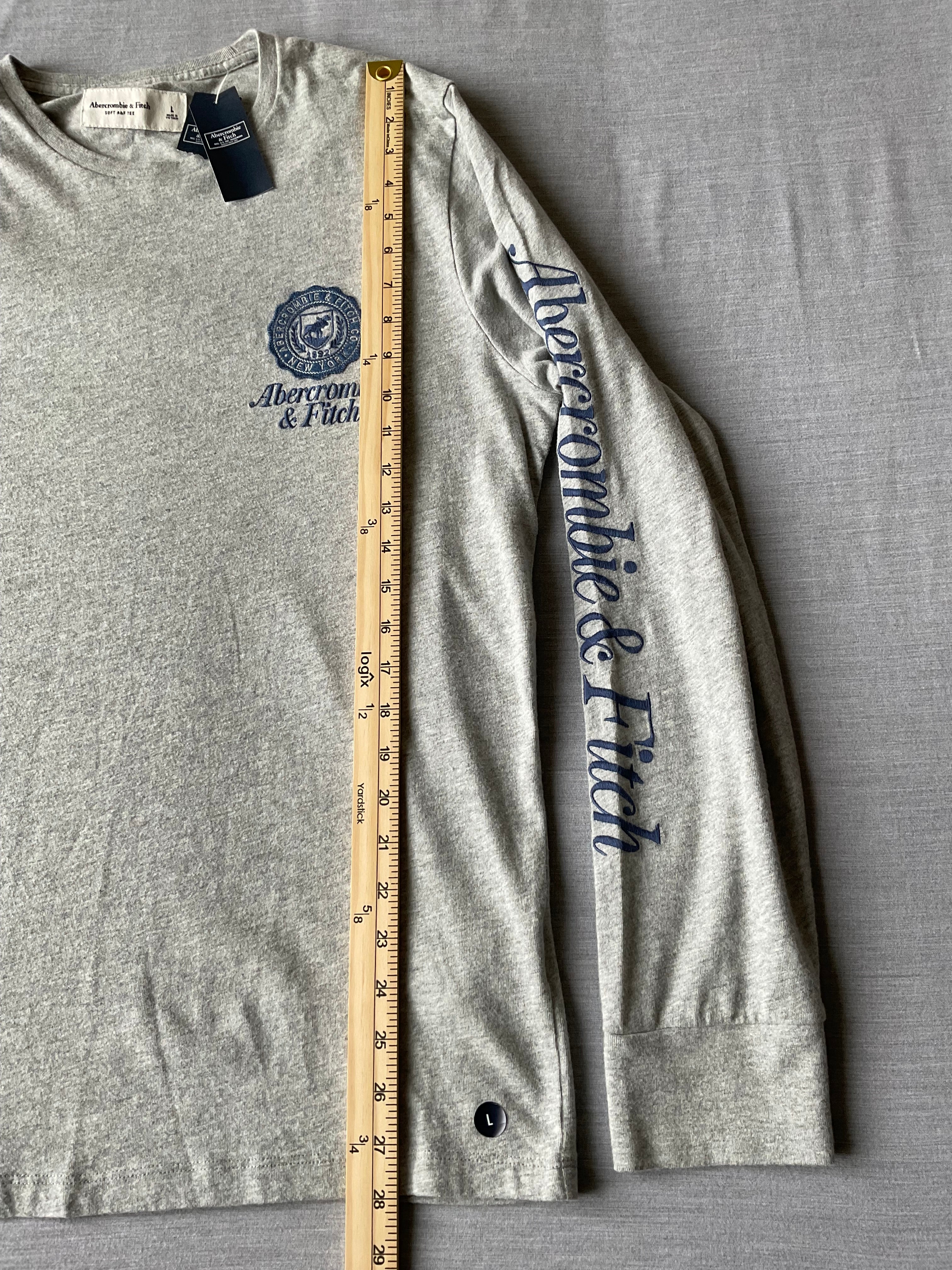 Abercrombie Fitch Men's Soft Long Sleeve Shirt