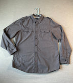 American Rag Men’s Long Sleeve Button-Up Shirt Gray (Size XL)