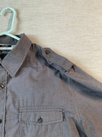 American Rag Men’s Long Sleeve Button-Up Shirt Gray (Size XL)