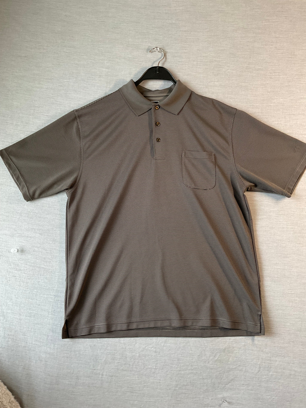 Grand Slam Performance Men's Polo Shirt - Gray and Black