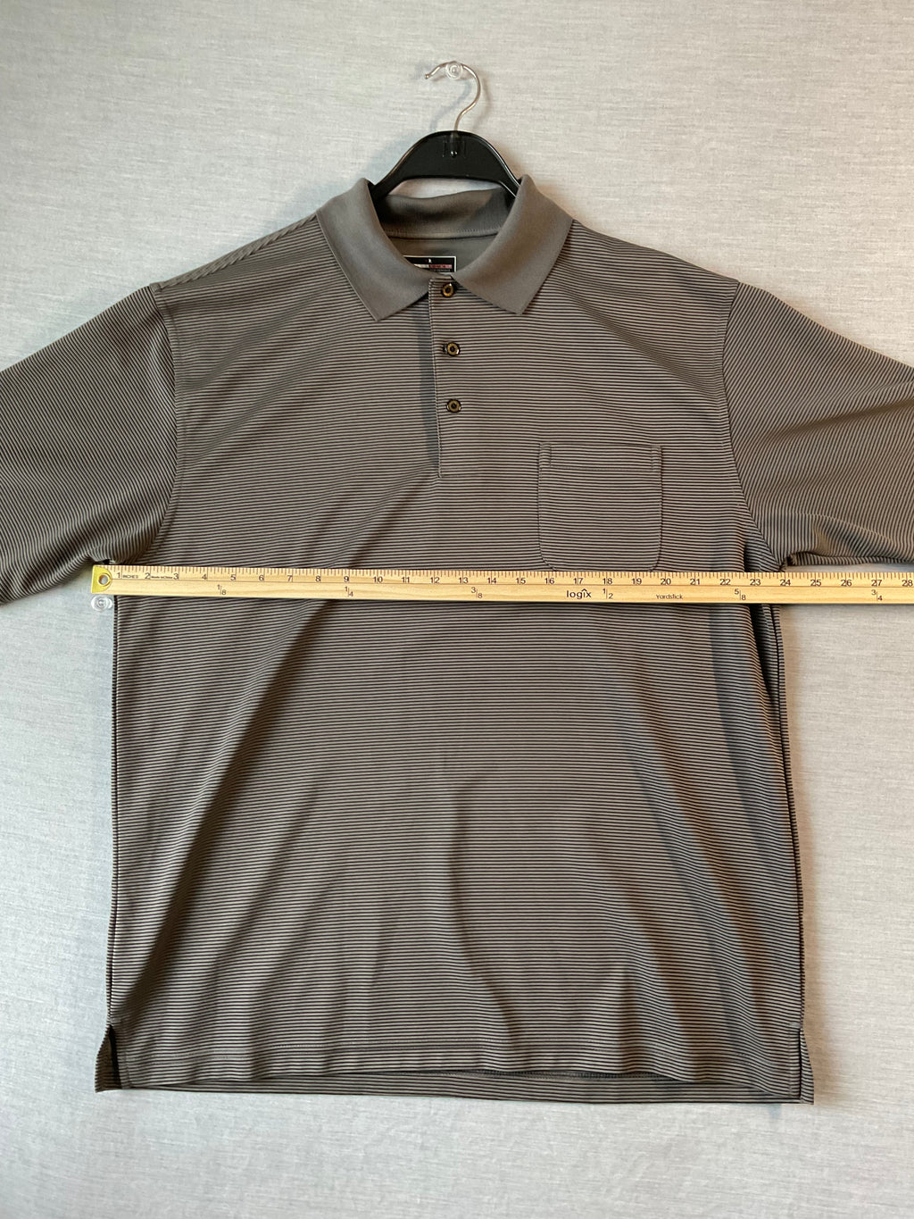 Grand Slam Performance Men's Polo Shirt - Gray and Black