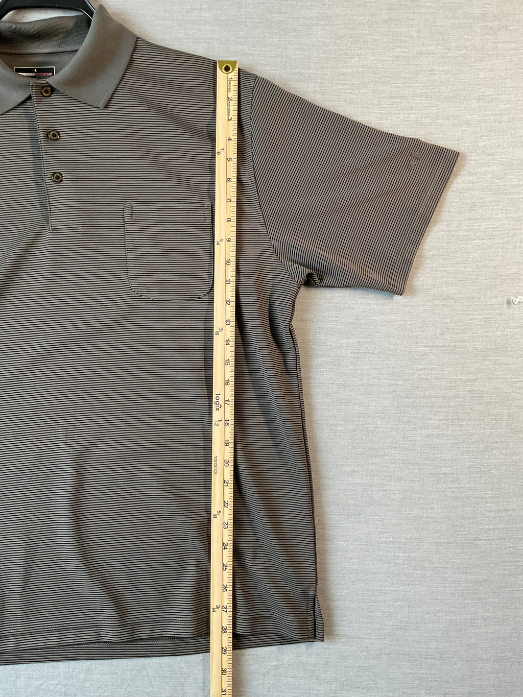 Grand Slam Performance Men's Polo Shirt - Gray and Black