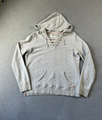 American Eagle Outfitters Women’s Hoodie Crop Top Sweatshirt with Pocket. Lace Up Front.