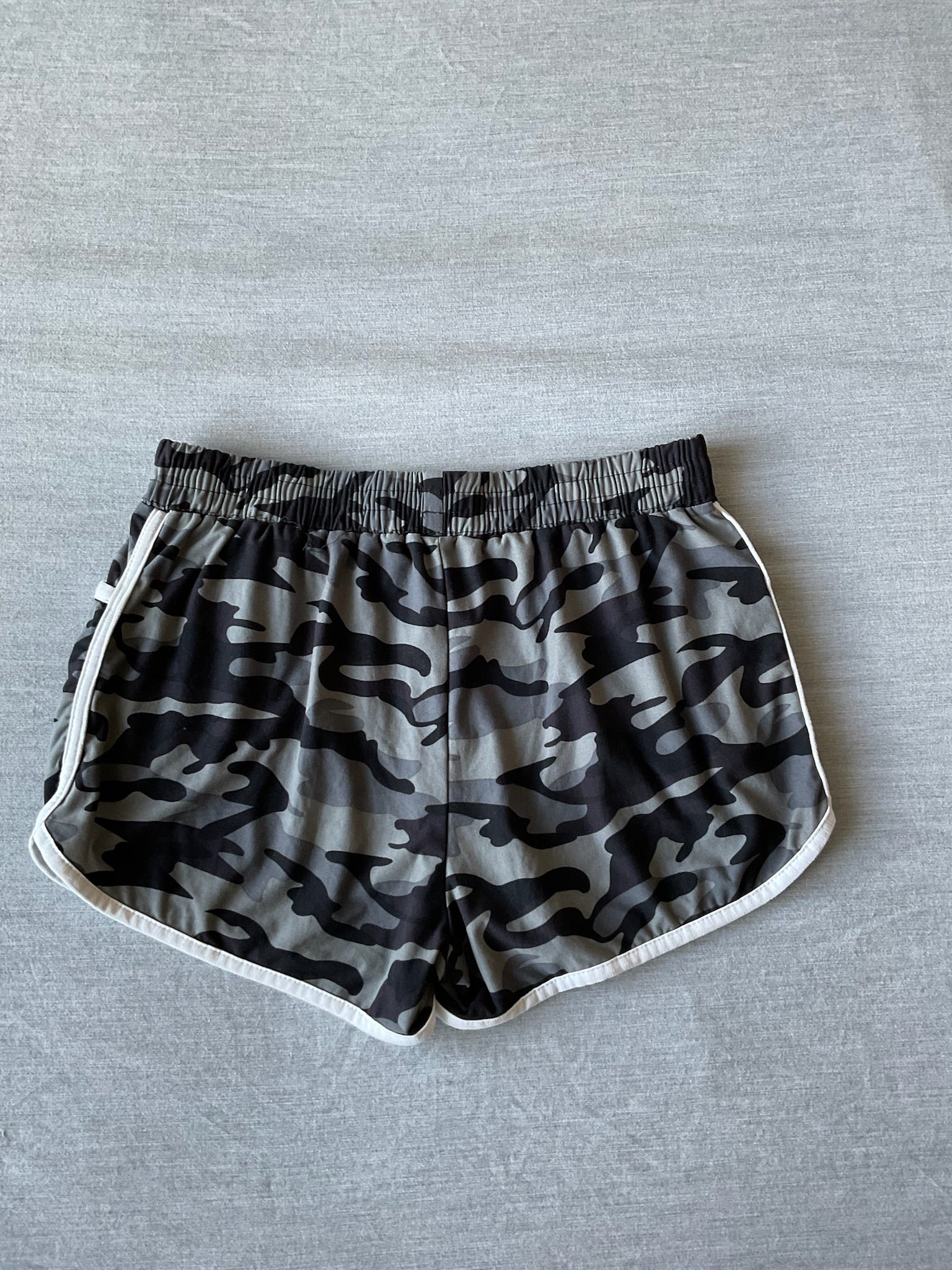 Women's Gray Camo Shorts.  Size Large