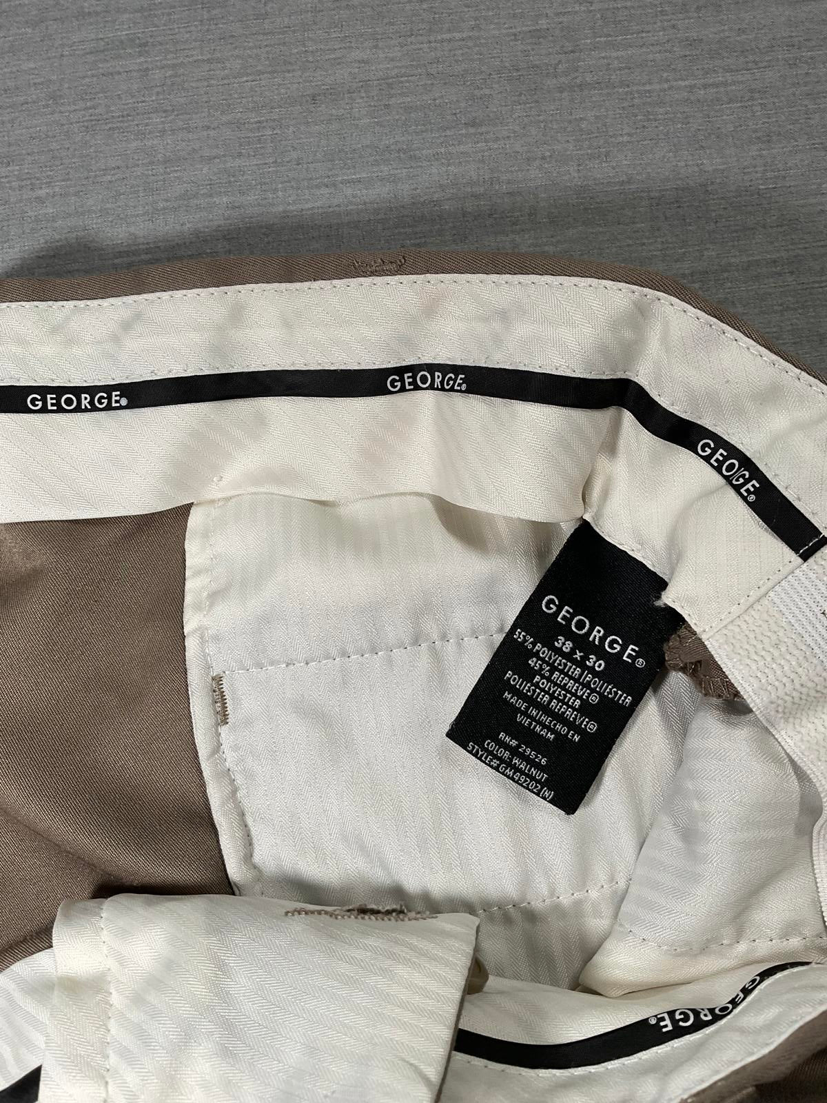 George Men's Long Trouser Pants - Taupe