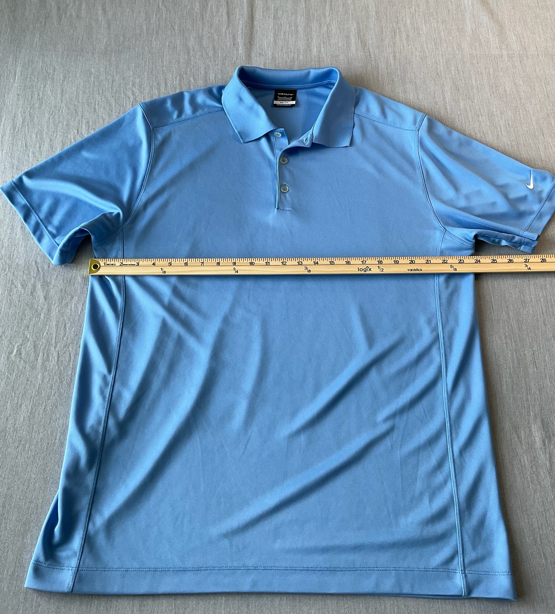 Golf Dri-FIT Men's polo in Light Blue (Size XL)