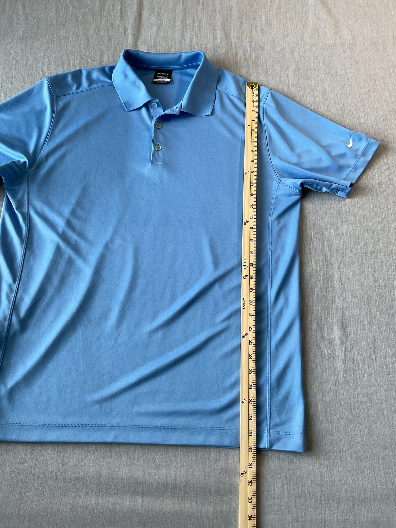 Golf Dri-FIT Men's polo in Light Blue (Size XL)