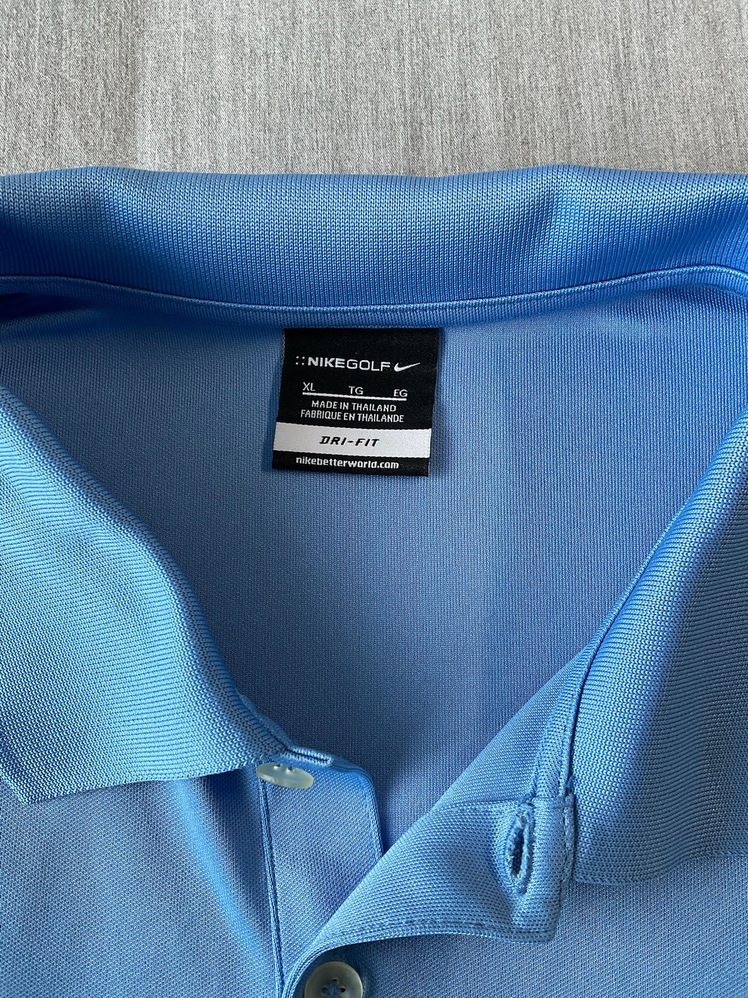 Golf Dri-FIT Men's polo in Light Blue (Size XL)