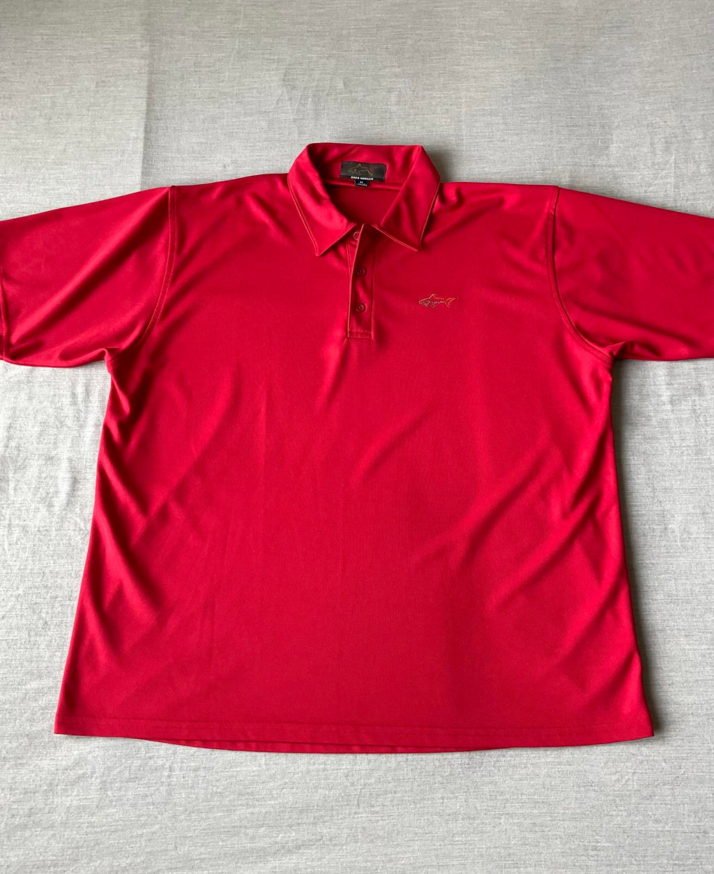 Greg Norman Men's Short Sleeve Polo Shirt Red