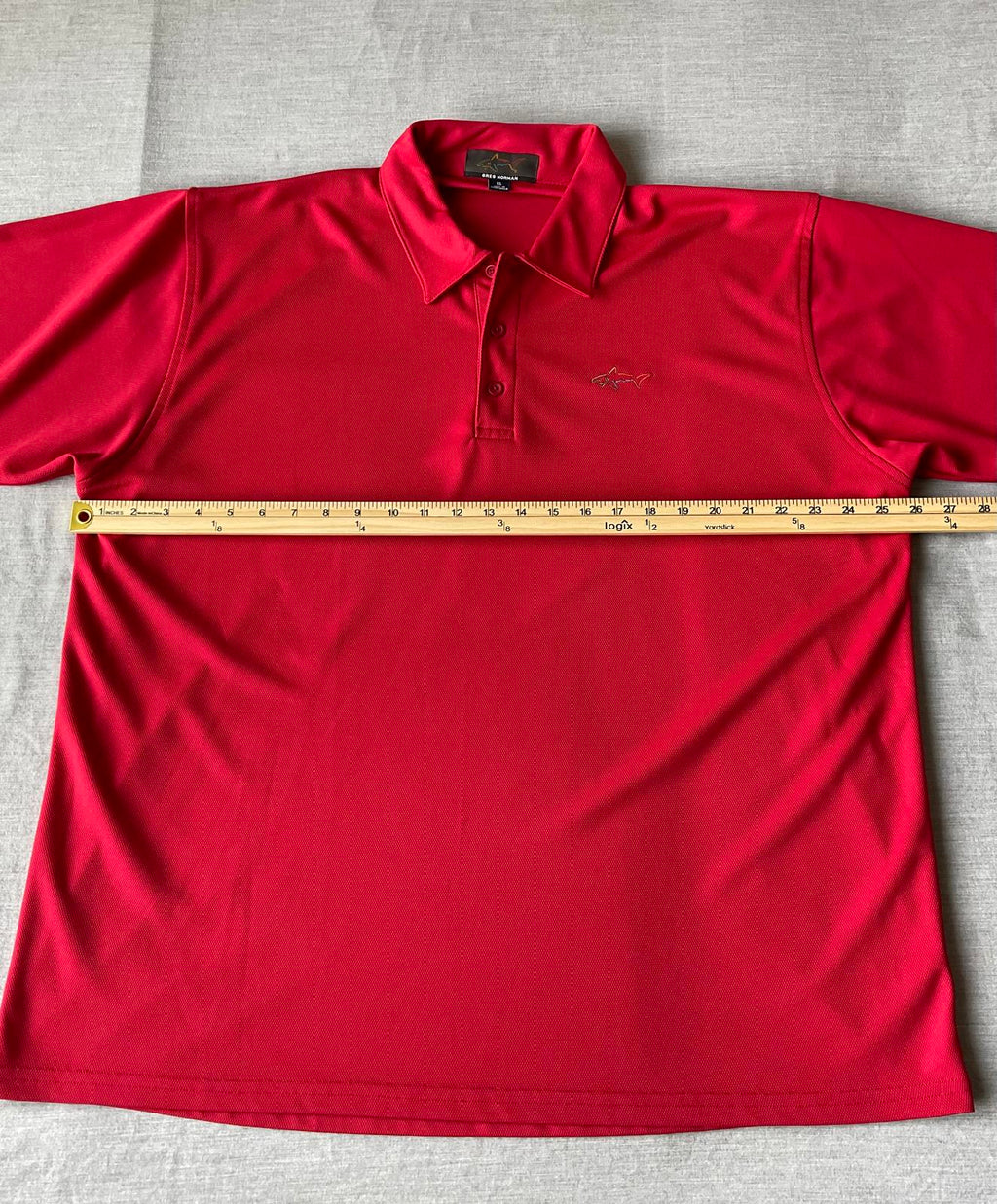 Greg Norman Men's Short Sleeve Polo Shirt Red