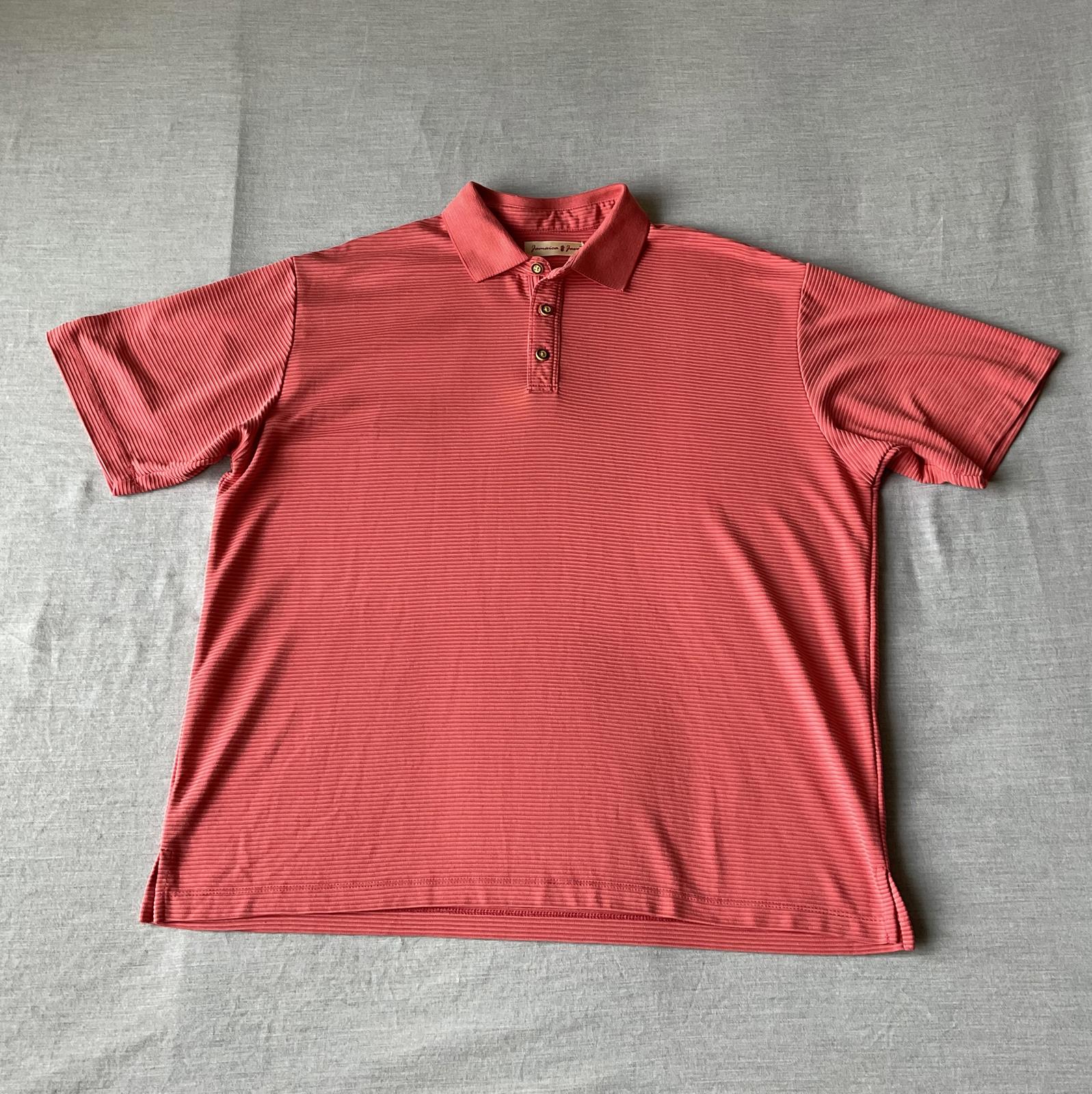 Jamaica Jaxx Men's Short Sleeve Polo Shirt in Orange
