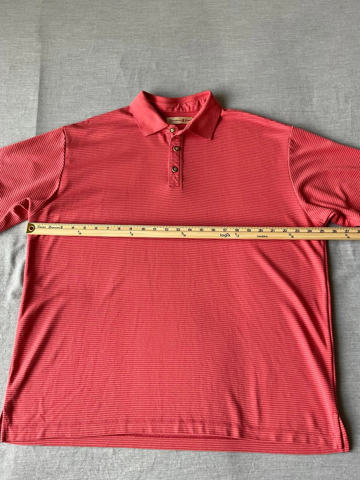 Jamaica Jaxx Men's Short Sleeve Polo Shirt in Orange
